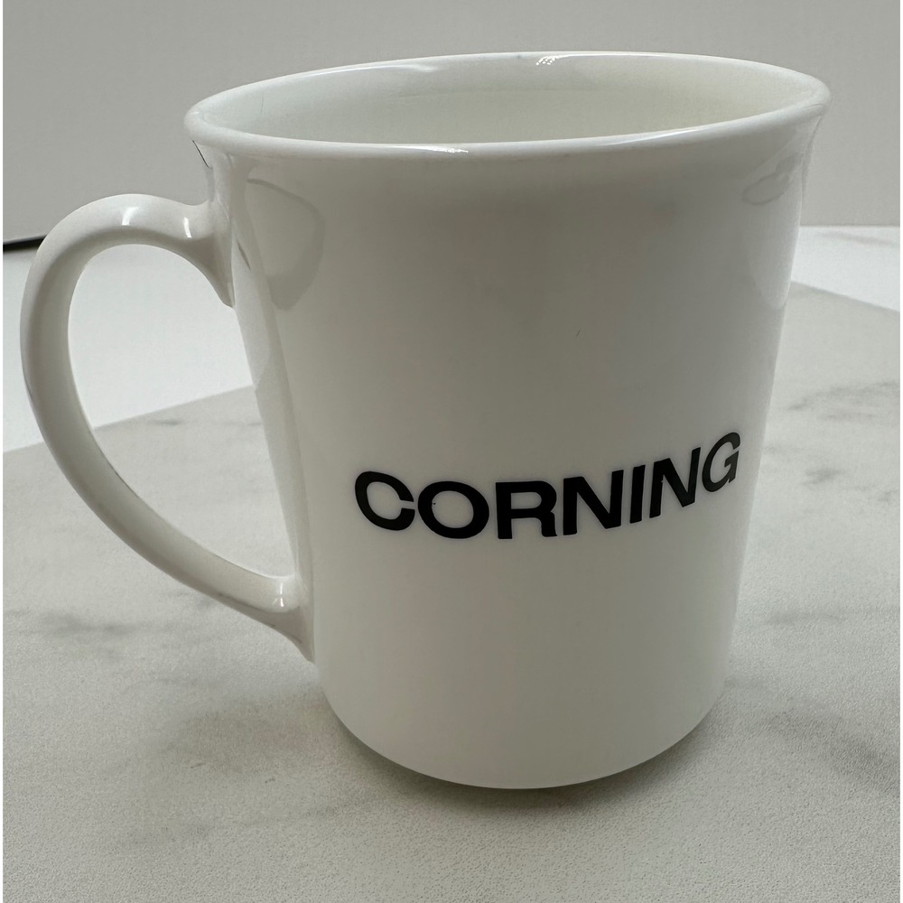 Vintage Corning Society of Women Engineers Milk Glass Coffee Cup 80s Made USA